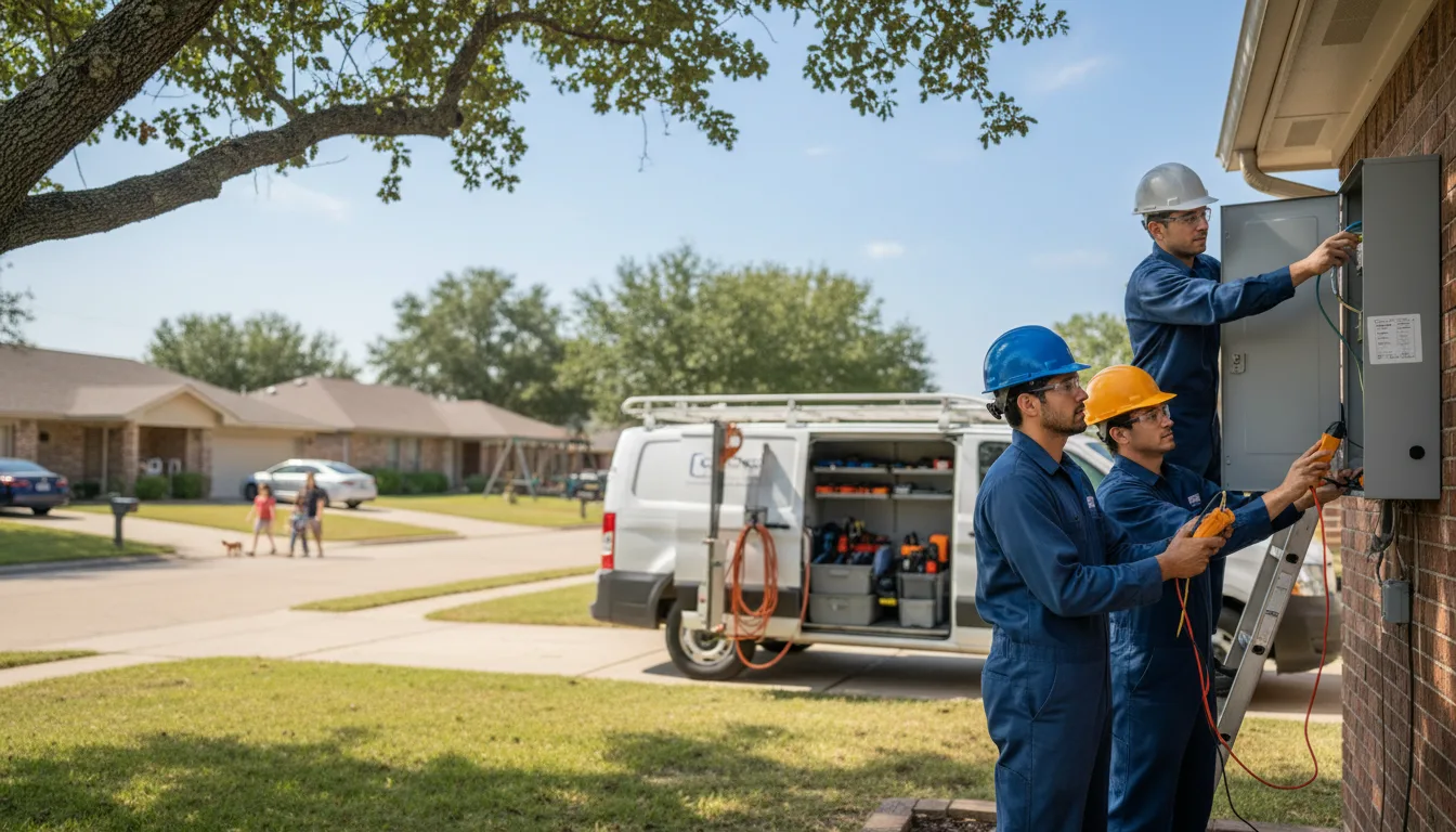 Certified electrician providing emergency electrical services in El Paso, AR